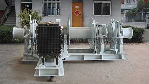 Windlass combinadas a diesel e guincho de ancoragem